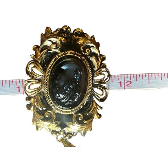 Lot of Two Pendant & Faux Cameo Necklace Sets Vintage Locket and Portrait - Picture 5 of 16